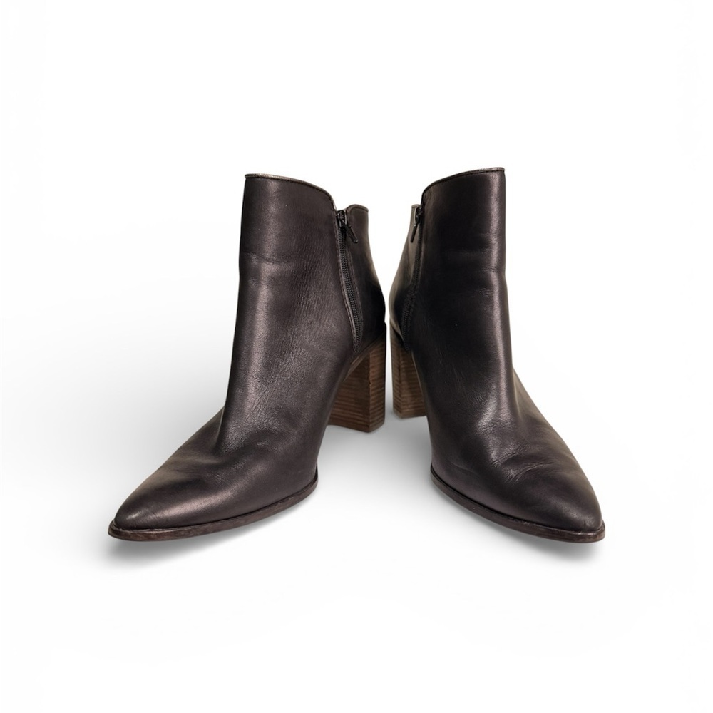 Lucky Brand Leather Ankle Boots Black